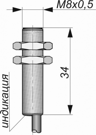 Датчик бесконтактный индуктивный И87-NO-NPN(Л63)
